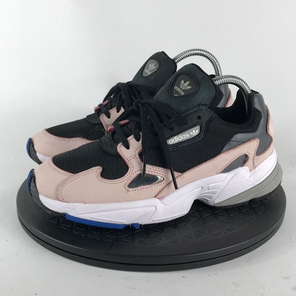 Adidas Women's Black and Pink Sneakers